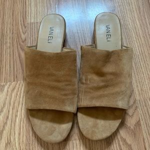 Vaneli Slip On Suede Sandal